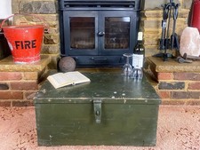 Military pine chest vintage - military,