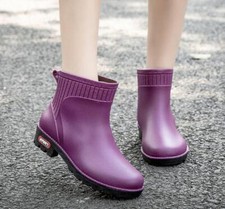 LADIES WOMENS WELLIES SLIP ON