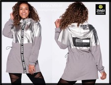 Zumba Zip-Up Hooded Long Parka