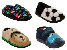 BOYS SLIPPERS DINOSAUR GAMING LION NOVELTY SLIP ON SLIPPERS KIDS UK SIZE 5-12