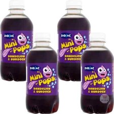 Zodiac Mini Pops 330ml Drink Bottle 4 Flavors Cola Lemonade Orange Dandelion