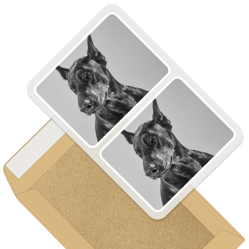 Rectangle stickers 7 5cm - x,