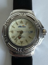 Ellesse Vintage Sports 200m Dive Watch Ladies Silver Dial Date Water Resistant