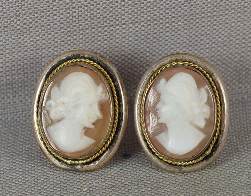 Victorian silver shell cameo - victorian,