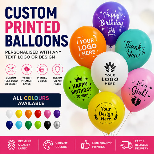 200 custom printed balloons - 200,