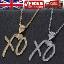 60cm Iced Hip Hop Rapper XO Pendant Necklace The Weeknd Nav Chain Pendant