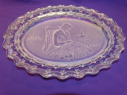 1971 fostoria glass plate - 1971,