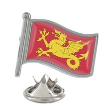 Wessex Flag Silver Lapel Pin