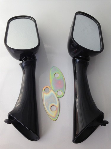 Black racing mirrors - black,
