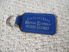 ROYAL ENFIELD OXFORDSHIRE DEALER LEATHER KEY RING - LOOK!