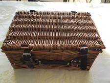 Empty wicker picnic gift - picnic,