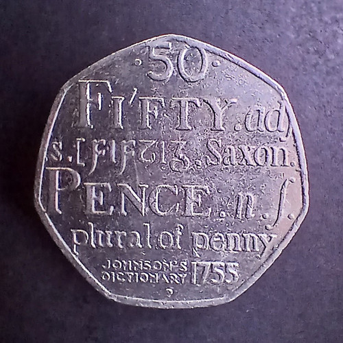 2005 elizabeth 50p fifty - uk,