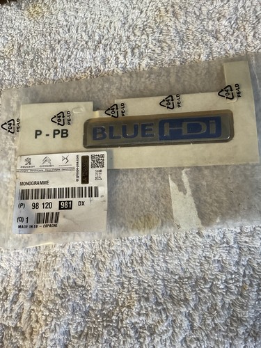 Genuine citroen blue hdi - genuine,