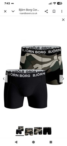 Bjorn borg boxer shorts pair - borg,