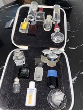 Vintage 17 Empty Miniature Bottles Job Lot Collection Mens .sander ..dunhill  