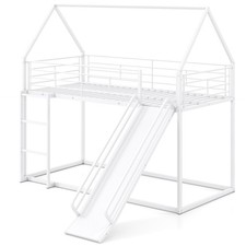 190 x 90 cm House Bunk Bed Low