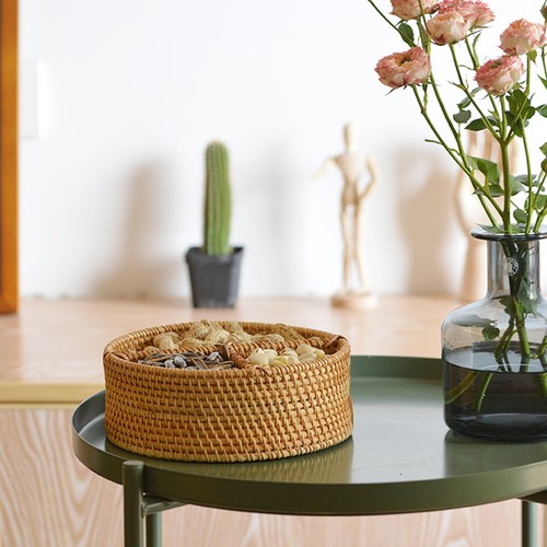 Woven rattan storage - woven,