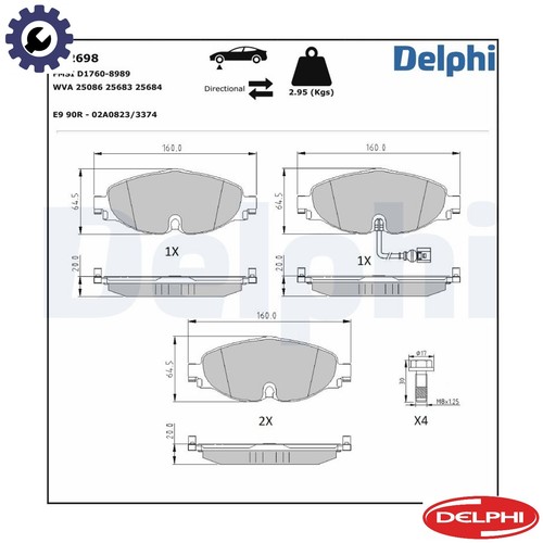 Brake pad set disc - brake,