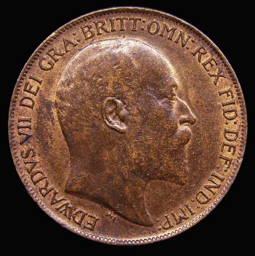 Penny 1910 with lustre - ef,