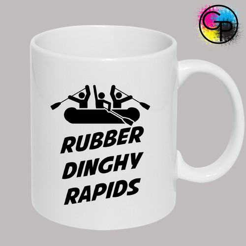 Rubber dinghy rapids funny mug - dinghy,
