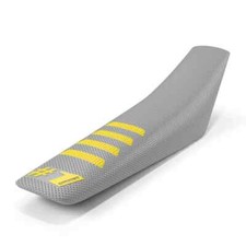 #1 One Gripper Ribbed Seat Cover Grey / Yellow Husqvarna TC85 TC125 TC250