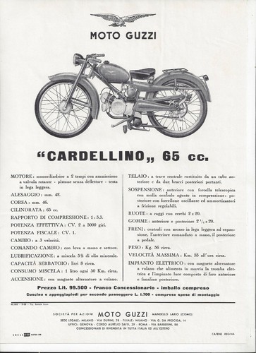 Moto guzzi cardellino - moto,