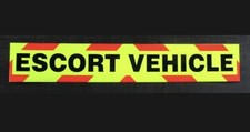 Escort Vehicle Fluorescent Magnetic Warning Sign