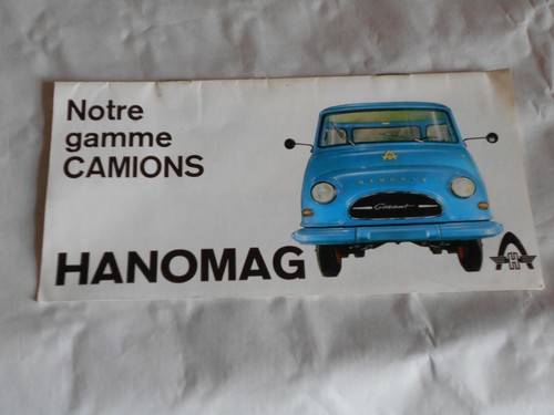 Vintage brochure hanomag - vintage, vans