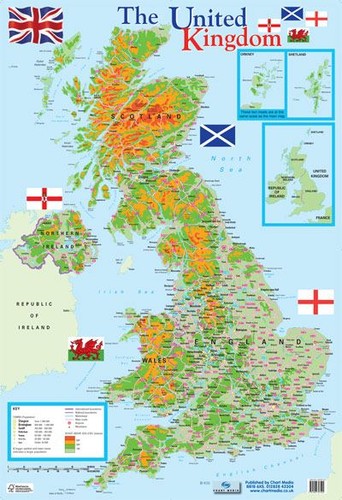 Laminated map the mini - laminated, of