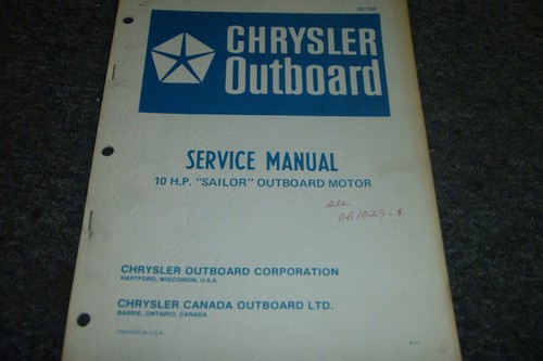 Chrysler sailor outboard - hp,