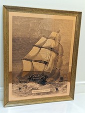 An Tchmaster Original Merchantmen In The Dows Navy Copper Etching Decorative