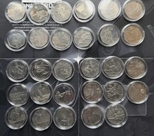 2011 50p Olympic Coins Full Set of 29 Includes Offside Coin