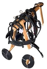 PVC Driving Harness Black With