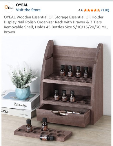 Wooden essential oil nail - wooden, oil/