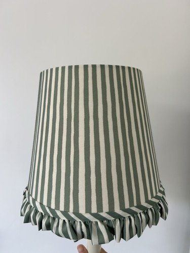 Watercolour stripe ruffle - watercolour,