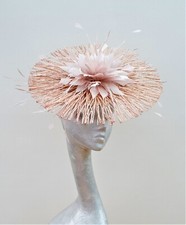 Madeline- Nude Feature Fascinator ASCOT WEDDING