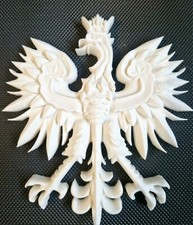 Polish National Emblem - Handcrafted White Eagle Coat of Arms Wall Decor Gift
