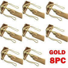 8Pc/4pair Large Gold Curtain