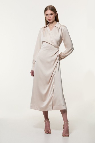 Karen millen wrap midi - millen,