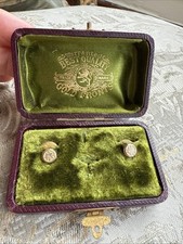 Antique Leather Studs Box With