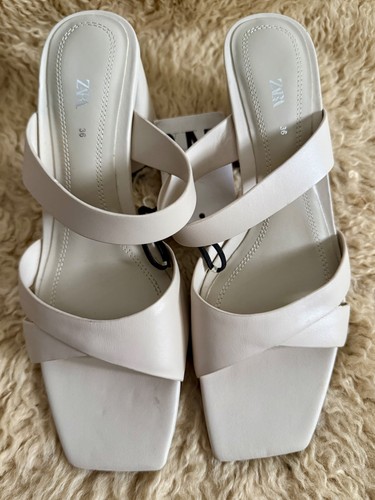Bnwt zara ivory cream - zara, leather