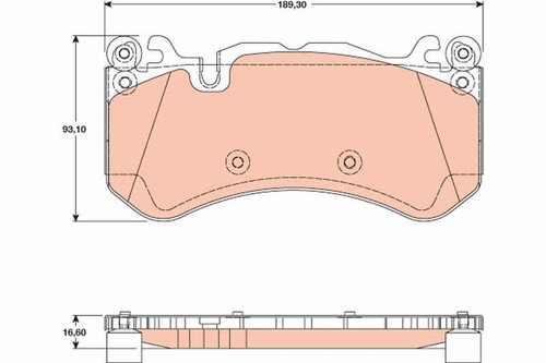 Trw gdb1734 brake pad - brake,