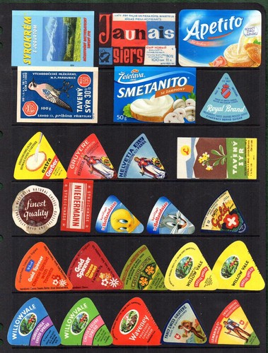 Cheese labels all different