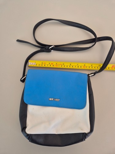Nine west handbag white blue - handbag,