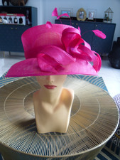 fabulous ladies cerise wedding hat