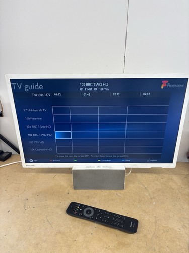 Philips white hd tv - philips,