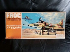 Frog F271 Mcdonnell Douglas A-4 Skyhawk 1/72nd scale model kit in 1971 boxing.