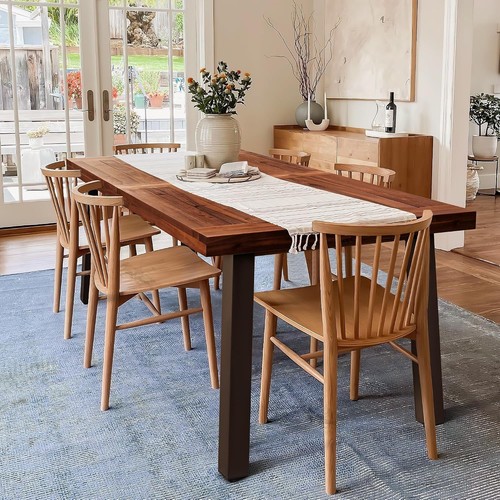 Rustic acacia wood dining - acacia,