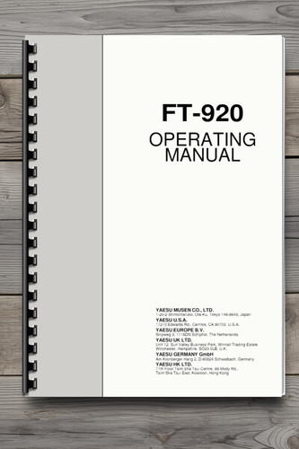 Yaesu 100d operating - yaesu, ft-100d