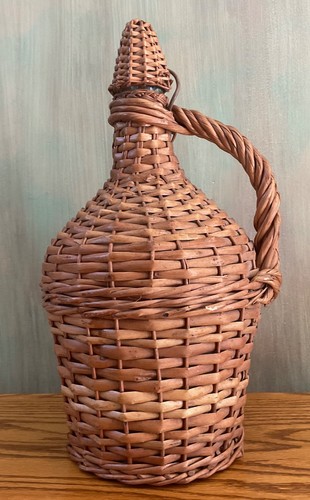 Antique wicker wrapped - antique,